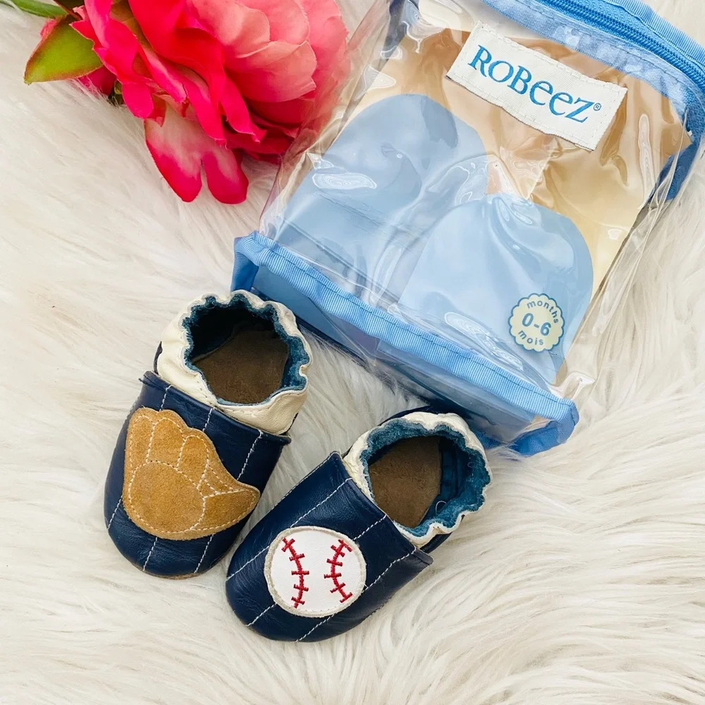 Robeez Baby Baseball Moccasins
